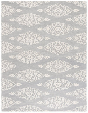 Safavieh Ebony Hand Tufted Wool Oriental Area Rug Ivory Grey Refined Living Room Accent EBN655F-8