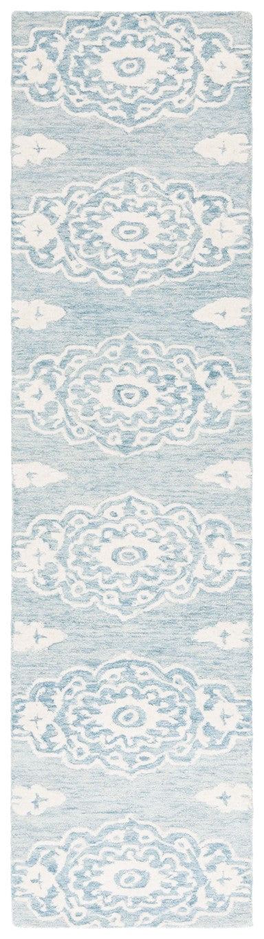 Safavieh Ebony Hand Tufted Wool Runner Rug Oriental Pattern for Hallway or Bedroom Accent EBN655M-29