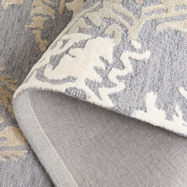 Safavieh Ebony Hand-Tufted Wool Oriental Runner Rug for Hallways and Entryways in Grey Ivory 6'-0" x 9'-0" EBN657F-6