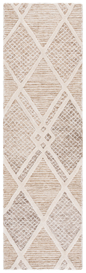 Safavieh Ebony Hand-tufted Area Rug - Luxurious Wool And Cotton Blend For Modern Home Decor And Comfort Beige ,Ivory 85% Wool,15% Cotton Ebn706b-28