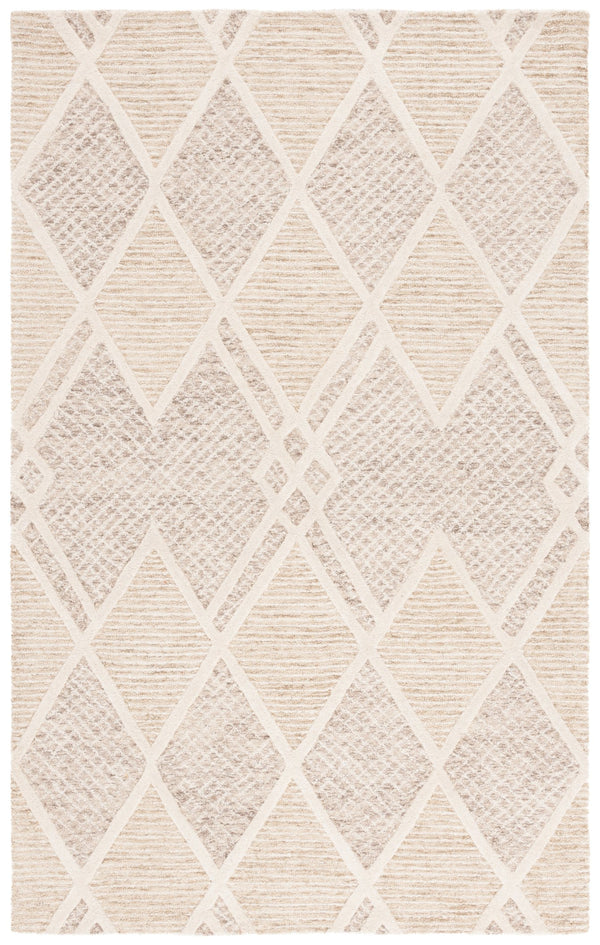Safavieh Ebony Hand-tufted Area Rug - Luxurious Wool And Cotton Blend For Modern Home Decor And Comfort Beige ,Ivory 85% Wool,15% Cotton Ebn706b-28