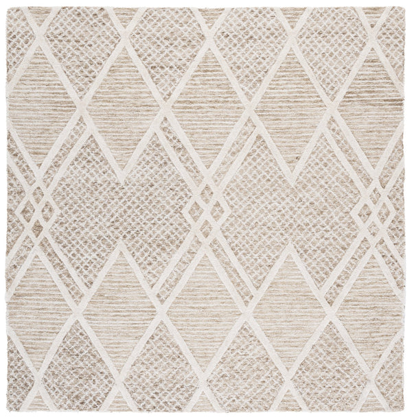 Safavieh Ebony Hand-tufted Area Rug - Luxurious Wool And Cotton Blend For Modern Home Decor And Comfort Beige ,Ivory 85% Wool,15% Cotton Ebn706b-28
