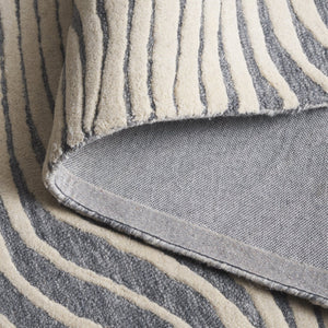 Safavieh Ebony Hand-tufted Area Rug – Luxurious Wool & Cotton Blend For Modern Living Spaces, 6x9 Ft Grey ,Ivory 85% Wool,15% Cotton Ebn707f-28