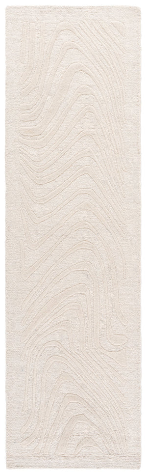 Safavieh Ebony Runner Area Rug - Elegant Hand-tufted Wool Design For Modern Home Decor In Any Space Ivory Wool Pile Ebn725a-28