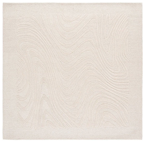 Safavieh Ebony Runner Area Rug - Elegant Hand-tufted Wool Design For Modern Home Decor In Any Space Ivory Wool Pile Ebn725a-6sq