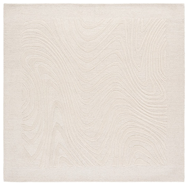 Safavieh Ebony Hand-tufted Area Rug - Stylish Wool Pile For Cozy Living Spaces, Perfect For Modern Interiors Ivory Wool Pile Ebn725a-6