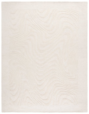 Safavieh Ebony Runner Area Rug - Elegant Hand-tufted Wool Design For Modern Home Decor In Any Space Ivory Wool Pile Ebn725a-8