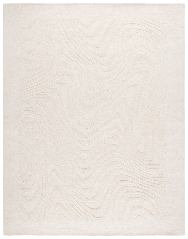 Safavieh Ebony Hand-tufted Area Rug - Stylish Wool Pile For Cozy Living Spaces, Perfect For Modern Interiors Ivory Wool Pile Ebn725a-6