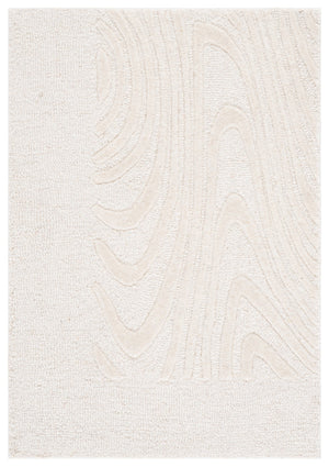 Safavieh Ebony Hand-tufted Area Rug - Stylish Wool Pile For Cozy Living Spaces, Perfect For Modern Interiors Ivory Wool Pile Ebn725a-6