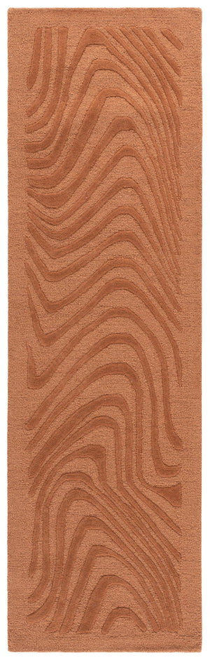 Safavieh Ebony Runner Area Rug - Elegant Hand-tufted Wool Design For Modern Home Decor In Any Space Rust Wool Pile Ebn725p-28