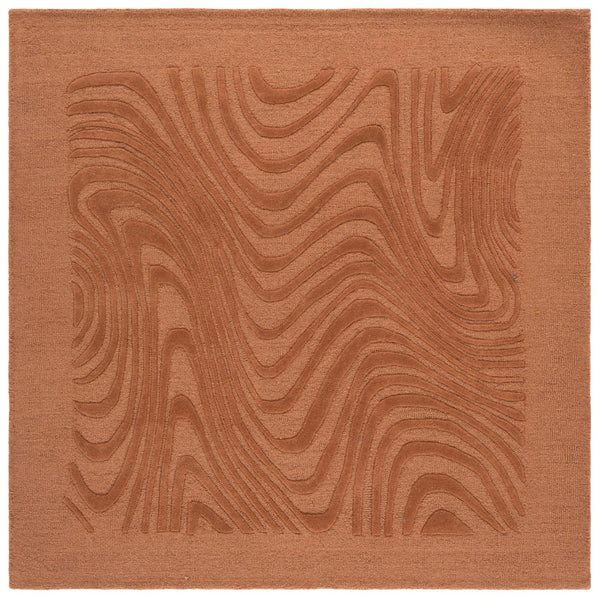 Safavieh Ebony Hand-tufted Area Rug - Stylish Wool Pile For Cozy Living Spaces, Perfect For Modern Interiors Rust Wool Pile Ebn725p-6r