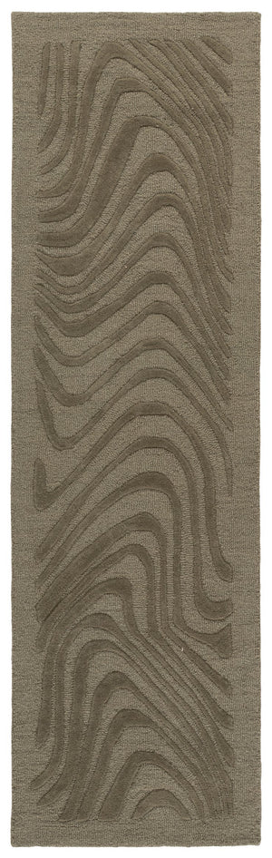 Safavieh Ebony Runner Area Rug - Elegant Hand-tufted Wool Design For Modern Home Decor In Any Space Green Wool Pile Ebn725y-28