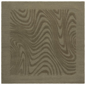 Safavieh Ebony Runner Area Rug - Elegant Hand-tufted Wool Design For Modern Home Decor In Any Space Green Wool Pile Ebn725y-6sq