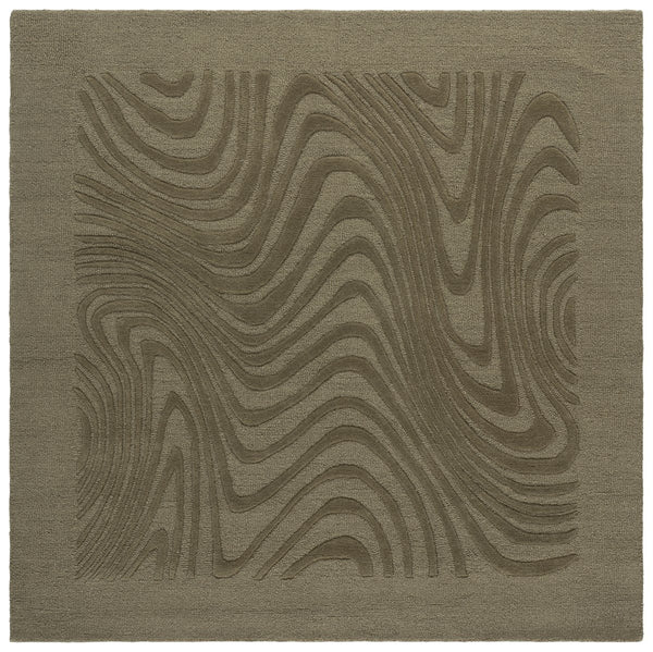 Safavieh Ebony Runner Area Rug - Elegant Hand-tufted Wool Design For Modern Home Decor In Any Space Green Wool Pile Ebn725y-6sq