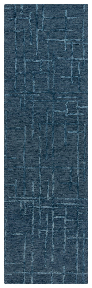 Safavieh Ebony Luxurious Hand-tufted Area Rug - Artisan Crafted, Soft Wool Blend, Timeless Design For Any Room Navy 80% Wool 10% Cotton Ebn750n-28