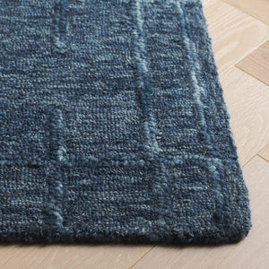 Safavieh Ebony Luxurious Hand-tufted Area Rug - Artisan Crafted, Soft Wool Blend, Timeless Design For Any Room Navy 80% Wool 10% Cotton Ebn750n-28