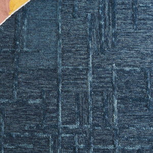 Safavieh Ebony Luxurious Hand-tufted Area Rug - Artisan Crafted, Soft Wool Blend, Timeless Design For Any Room Navy 80% Wool 10% Cotton Ebn750n-28