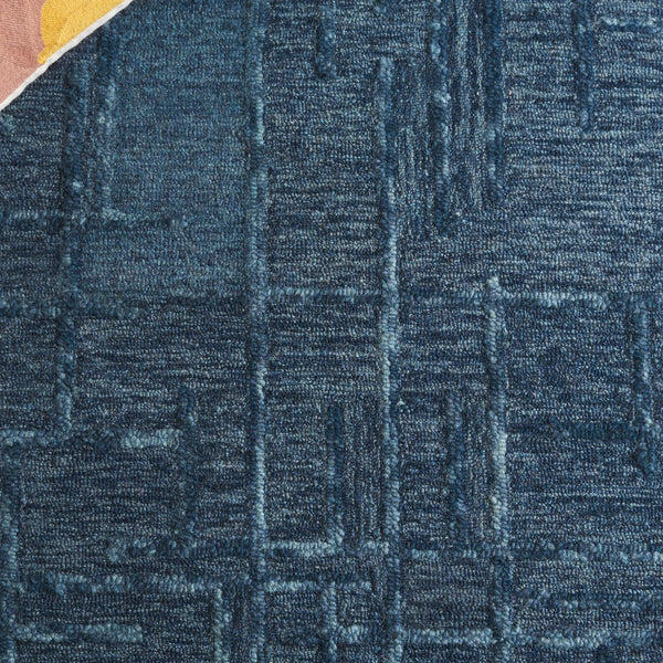 Safavieh Ebony Luxurious Hand-tufted Area Rug - Artisan Crafted, Soft Wool Blend, Timeless Design For Any Room Navy 80% Wool 10% Cotton Ebn750n-28