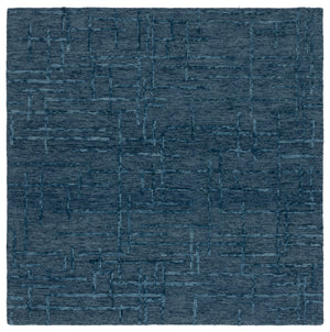 Safavieh Ebony Luxurious Hand-tufted Area Rug - Artisan Crafted, Soft Wool Blend, Timeless Design For Any Room Navy 80% Wool 10% Cotton Ebn750n-28