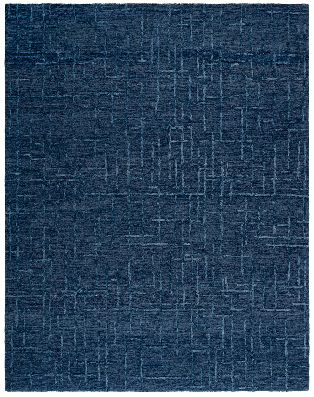 Safavieh Ebony Luxurious Hand-tufted Area Rug - Artisan Crafted, Soft Wool Blend, Timeless Design For Any Room Navy 80% Wool 10% Cotton Ebn750n-28