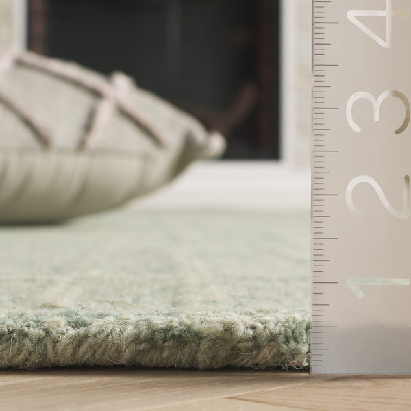 Safavieh Ebony Luxurious Hand-tufted Area Rug - Artisan Crafted, Soft Wool Blend, Timeless Design For Any Room Green 80% Wool 10% Cotton Ebn750y-5