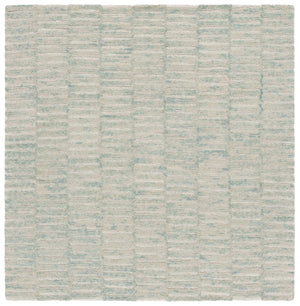 Safavieh Ebony Hand-tufted Wool & Cotton Rug - Elegant Stripe Design For Timeless Home Décor And Comfort Dark Green ,Light Green 80% Wool 10% Cotton Ebn751y-6r