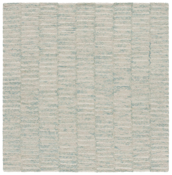 Safavieh Ebony Hand-tufted Wool & Cotton Rug - Elegant Stripe Design For Timeless Home Décor And Comfort Dark Green ,Light Green 80% Wool 10% Cotton Ebn751y-6r