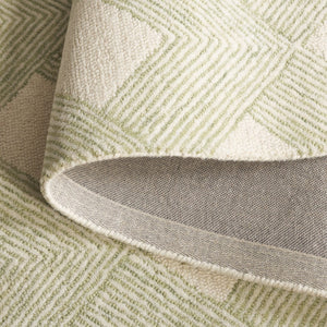 Safavieh Ebony Hand Tufted Area Rug - Luxurious Wool & Cotton Blend With Sophisticated Diamond Pattern Design Green ,Ivory 80% Wool 20% Cotton With Latex Ebn752y-6sq