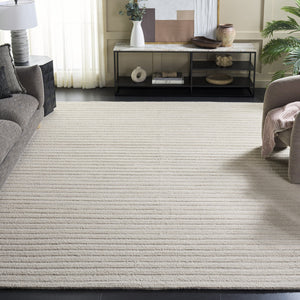 Safavieh Ebony Ivory Hand-Tufted Wool Runner For Hallways — 12Mm Pile, Natural Cotton Blend, Timeless Style 2'-3" x 8'-0" EBN753A-28