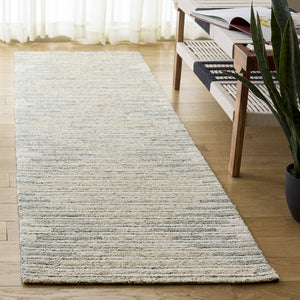 Safavieh Ebony Hand-Tufted Runner In Grey Sage — Scandinavian Geometric Wool-Cotton Blend, Low-Profile Luxury 2'-3" x 8'-0" EBN754F-28