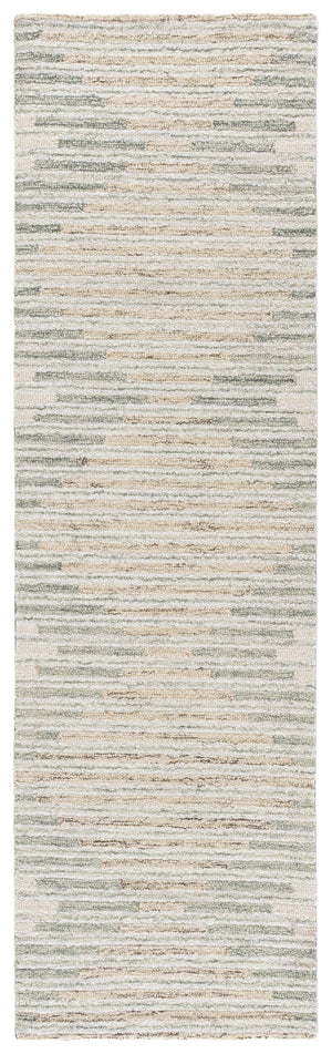 Safavieh Ebony Hand‑Tufted Grey Sage Area Rug — Wool Cotton Low‑Pile Square Rug, Scandinavian Modern Elegance 6'-0" x 6'-0" EBN754F-6SQ