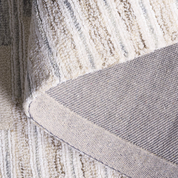 Safavieh Ebony Hand-Tufted Runner In Grey Sage — Scandinavian Geometric Wool-Cotton Blend, Low-Profile Luxury 2'-3" x 8'-0" EBN754F-28