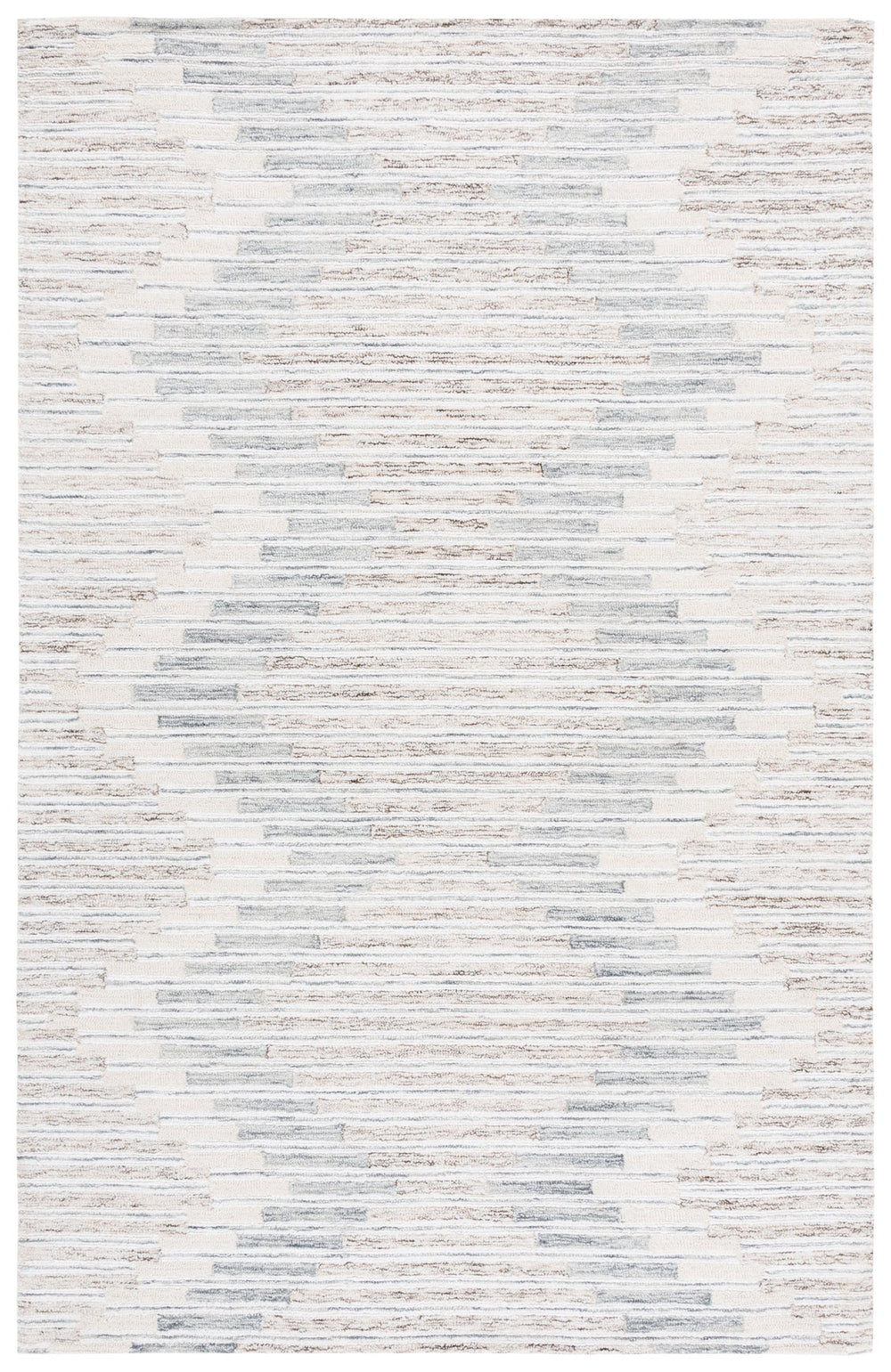 Safavieh Ebony Hand-Tufted Runner In Grey Sage — Scandinavian Geometric Wool-Cotton Blend, Low-Profile Luxury 2'-3" x 8'-0" EBN754F-28