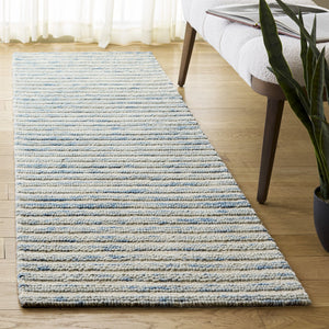 Safavieh Ebony Hand-Tufted Light Blue Ivory Area Rug — Wool-Cotton Blend, Low-Profile Plush For Living Spaces 8'-0" x 10'-0" EBN755L-8