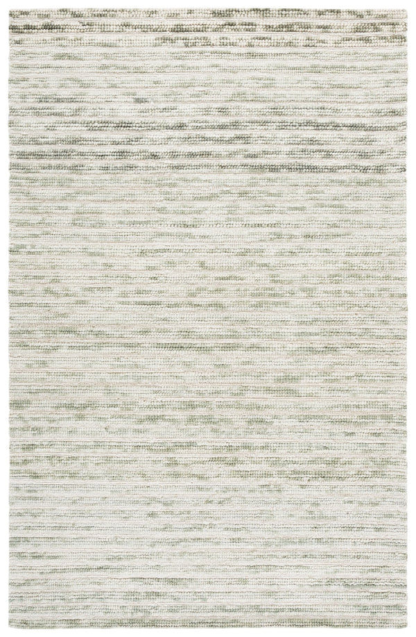 Safavieh Ebony Hand-Tufted Light Green & Ivory Rug — Soft Wool-Cotton Square, Coastal Modern Texture, India Crafted 6'-0" x 6'-0" EBN755Y-6SQ