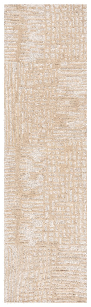 Safavieh Ebony Handtufted Runner Rug – Timeless Elegance With Abstract Patterns For A Stylish Home Decor Upgrade Beige ,Ivory 80% Wool 20% Cotton Ebn775b-28