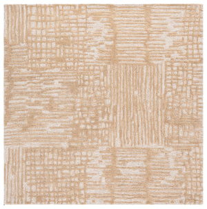Safavieh Ebony Handtufted Runner Rug – Timeless Elegance With Abstract Patterns For A Stylish Home Decor Upgrade Beige ,Ivory 80% Wool 20% Cotton Ebn775b-6sq