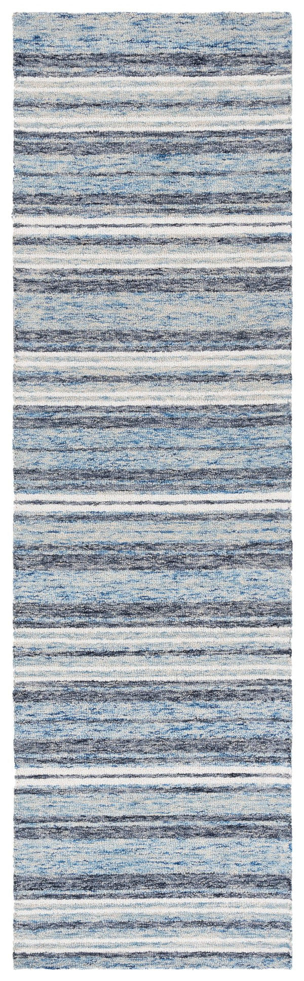 Safavieh Ebony Hand-tufted Runner Rug - Luxurious Wool & Cotton Blend In Elegant Watercolor Design For Home Blue ,Beige 80% Wool 20% Cotton Ebn777m-28