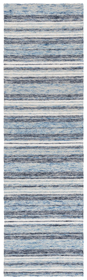 Safavieh Ebony Handtufted Wool And Cotton Area Rug - Elegant Design For Living Room Or Bedroom Decor Blue ,Beige 80% Wool 20% Cotton Ebn777m-6