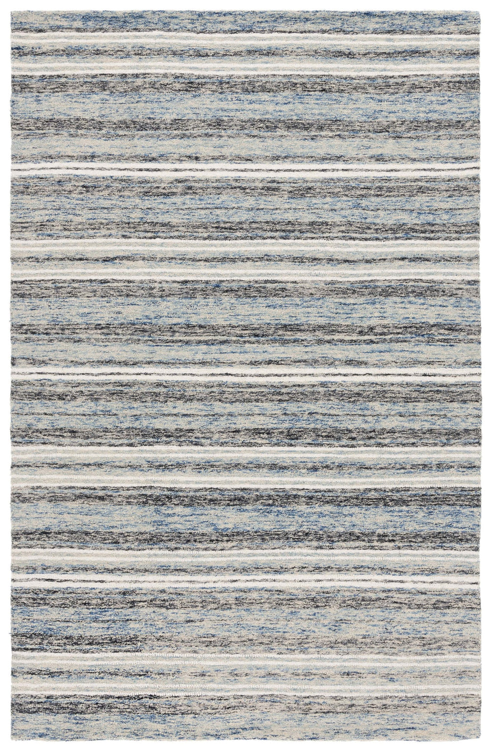 Safavieh Ebony Hand-tufted Runner Rug - Luxurious Wool & Cotton Blend In Elegant Watercolor Design For Home Blue ,Beige 80% Wool 20% Cotton Ebn777m-5