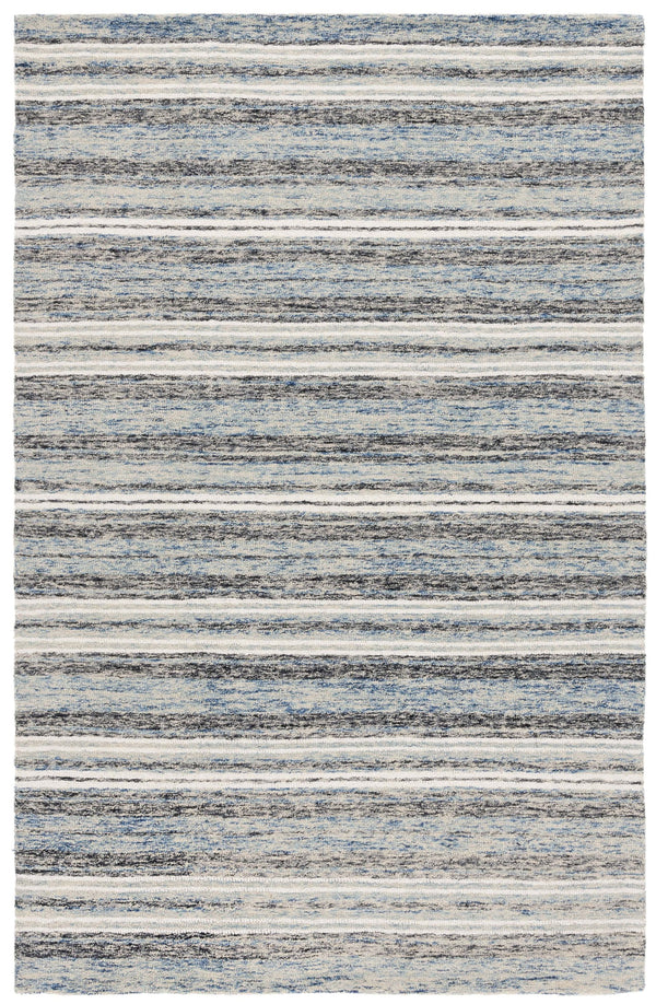 Safavieh Ebony Hand-tufted Runner Rug - Luxurious Wool & Cotton Blend In Elegant Watercolor Design For Home Blue ,Beige 80% Wool 20% Cotton Ebn777m-5