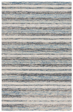 Safavieh Ebony Handtufted Wool And Cotton Area Rug - Elegant Design For Living Room Or Bedroom Decor Blue ,Beige 80% Wool 20% Cotton Ebn777m-6