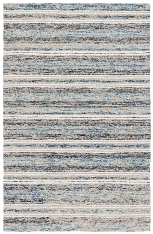 Safavieh Ebony Handtufted Wool And Cotton Area Rug - Elegant Design For Living Room Or Bedroom Decor Blue ,Beige 80% Wool 20% Cotton Ebn777m-6