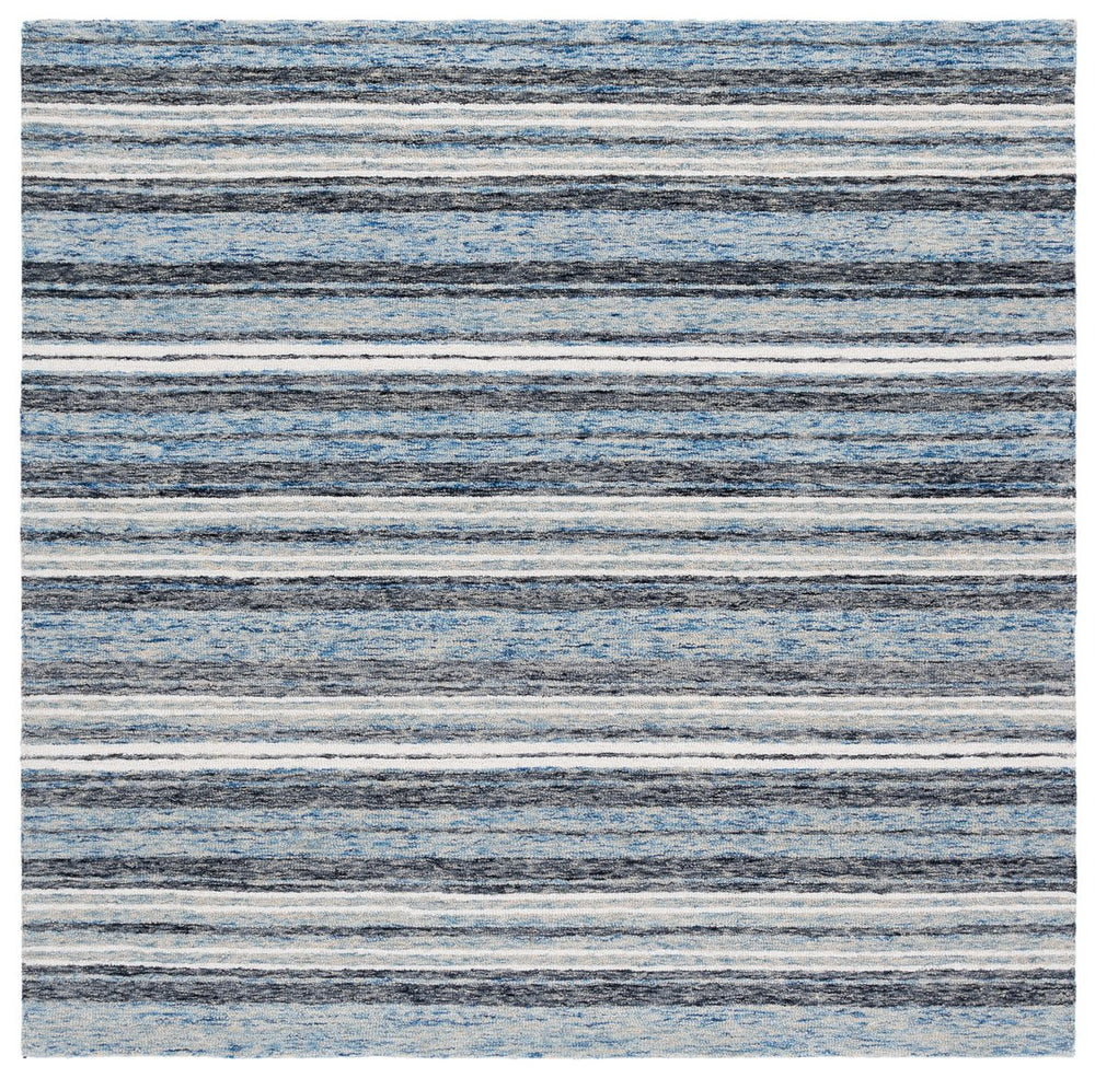 Safavieh Ebony Hand-tufted Runner Rug - Luxurious Wool & Cotton Blend In Elegant Watercolor Design For Home Blue ,Beige 80% Wool 20% Cotton Ebn777m-5
