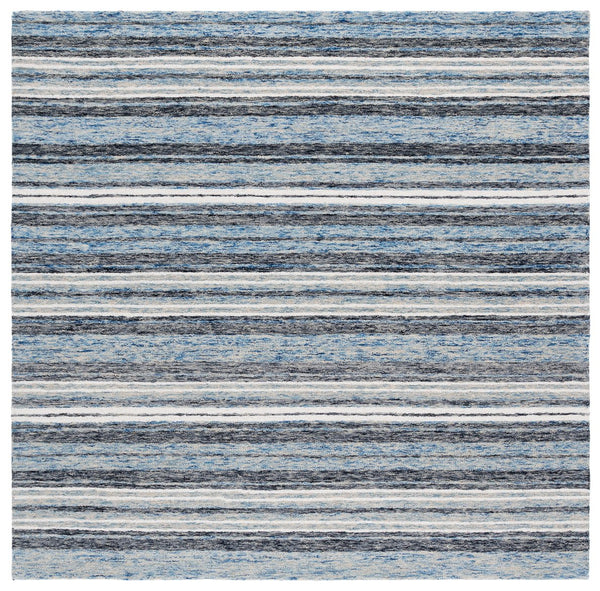 Safavieh Ebony Hand-tufted Runner Rug - Luxurious Wool & Cotton Blend In Elegant Watercolor Design For Home Blue ,Beige 80% Wool 20% Cotton Ebn777m-6sq