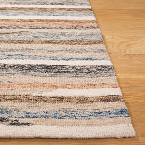 Safavieh Ebony Handtufted Runner Rug - Luxurious Wool Cotton Blend, Artisan Crafted For Elegant Living Spaces Rust ,Beige 80% Wool 20% Cotton Ebn778p-5