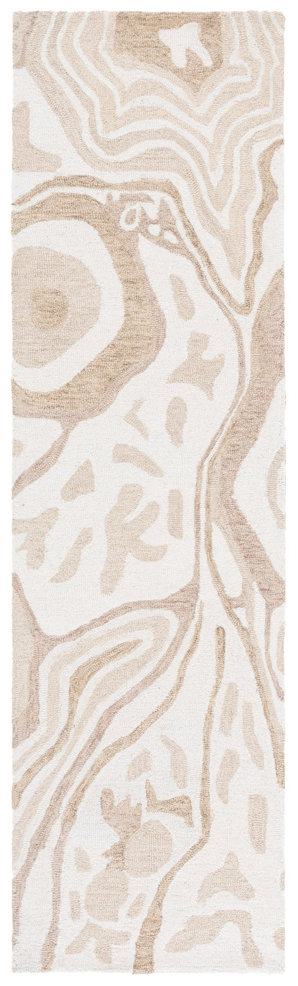 Safavieh Ebony Hand-tufted Runner Rug - Luxurious Wool Blend With Modern Elegance For Your Living Space Beige ,Ivory 80% Wool 20% Cotton Ebn779b-28