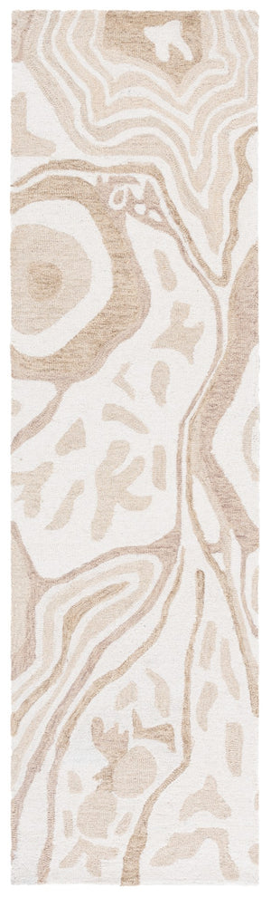 Safavieh Ebony Handtufted Area Rug - Luxurious Wool Blend, Elegant Design For Comfortable Living Spaces Beige ,Ivory 80% Wool 20% Cotton Ebn779b-6