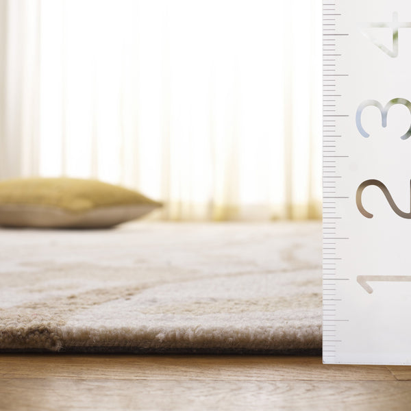 Safavieh Ebony Hand-tufted Runner Rug - Luxurious Wool Blend With Modern Elegance For Your Living Space Beige ,Ivory 80% Wool 20% Cotton Ebn779b-5