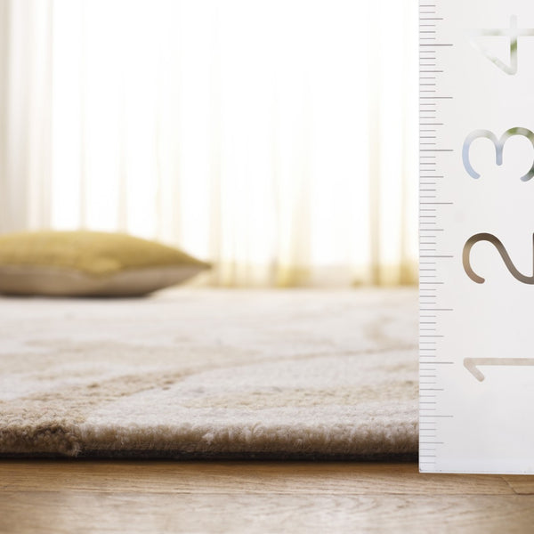 Safavieh Ebony Handtufted Area Rug - Luxurious Wool Blend, Elegant Design For Comfortable Living Spaces Beige ,Ivory 80% Wool 20% Cotton Ebn779b-6